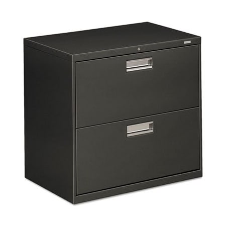 Hon HON, 600 SERIES TWO-DRAWER LATERAL FILE, 30W X 18D X 28H, CHARCOAL 672LS